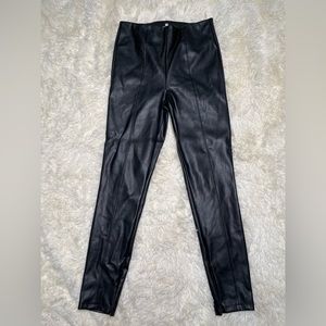 Black leather pants